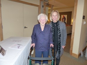 You may want to use photos. This is me with my mother's first cousin who is in her 100's. She's a great example to use if I have a character that age.