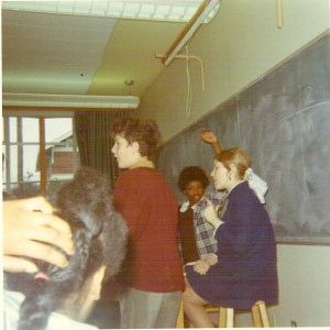 1970--my last day teaching at Meany. I was seven months pregnant--in those days you were supposed to quit by six months!