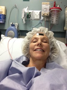 Right before surgery Selfie.