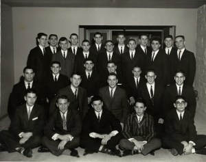 Cool fraternity guys in the early 60's.