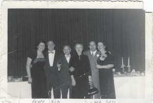 My parents are on the left. My grandparents are in the middle. My uncle and aunt are on the right. This is in the Fifties.